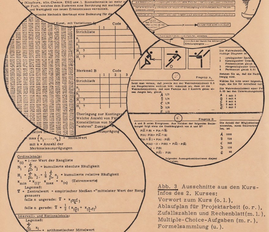 1979 UKE: Biomathematik-Kurs für Medizin-Studierende, Skript (Detail)