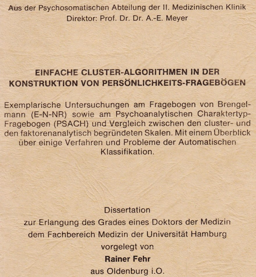 1979_06_25 Med Dissertation: Einfache Cluster-Algorithmen