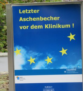 2016_05_18 Marburg, Klinikum: Letzter Aschenbecher