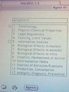1989-1990 MacUGIS 1.0, 13 categories
