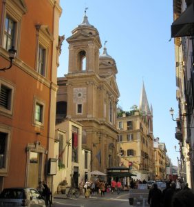 2017_03_28 Roma (I), Via del Babuino mit Sant'Atanasio