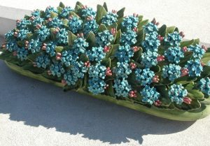 2006_03_06 Bormes-les-Mimosas (F): Keramikblumen auf dem Friedhof