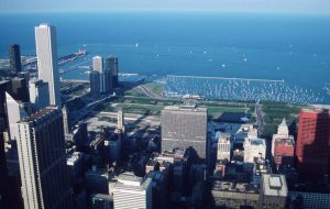 1988_07_23 Chicago (Il) von Sears Tower nach Osten