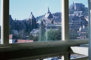 1966_10 Marburg, vom Studentenhaus aus
