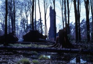 1967_04_16 Marburg, Ortenberg mit Kaiser-Wilhelm-Turm