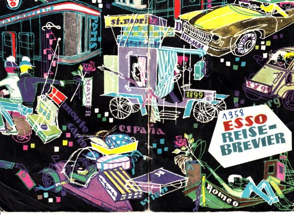 Reise-Brevier Esso 1958 Graphik Katja Hassler