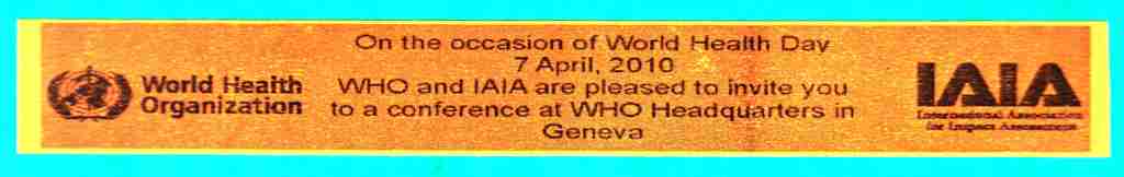 2010_04_07 WHO & IAIA