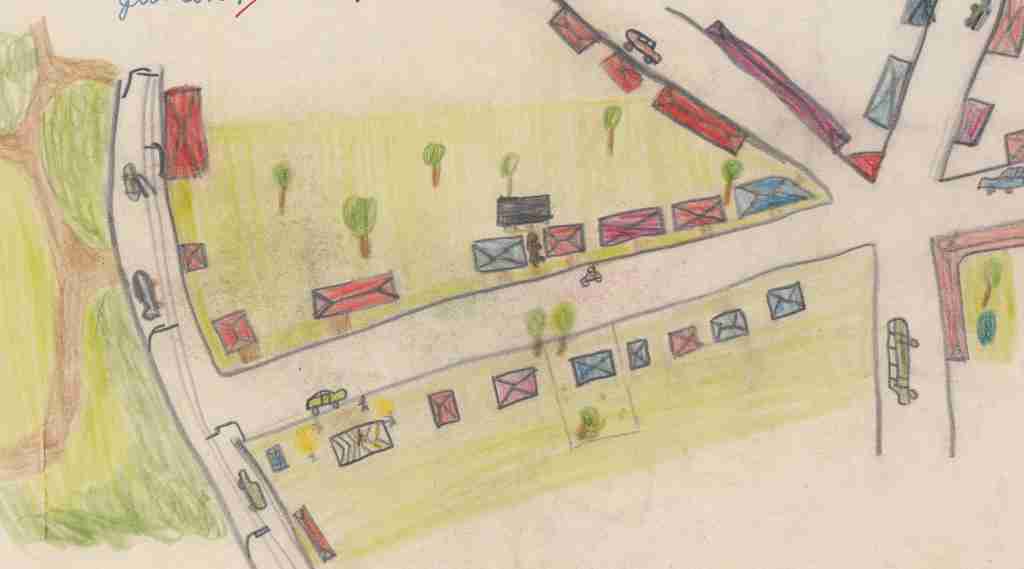 1956_04ca Heimatkunde - Wohnviertel um Bismarckstr