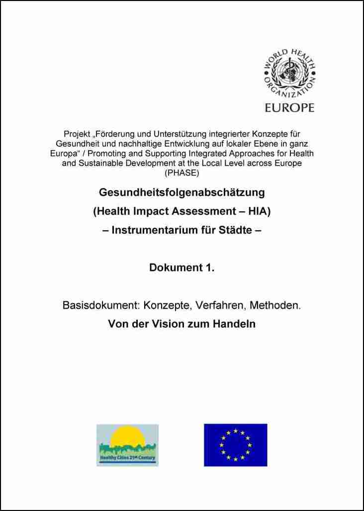 WHO HIA toolkit d1 titlepage