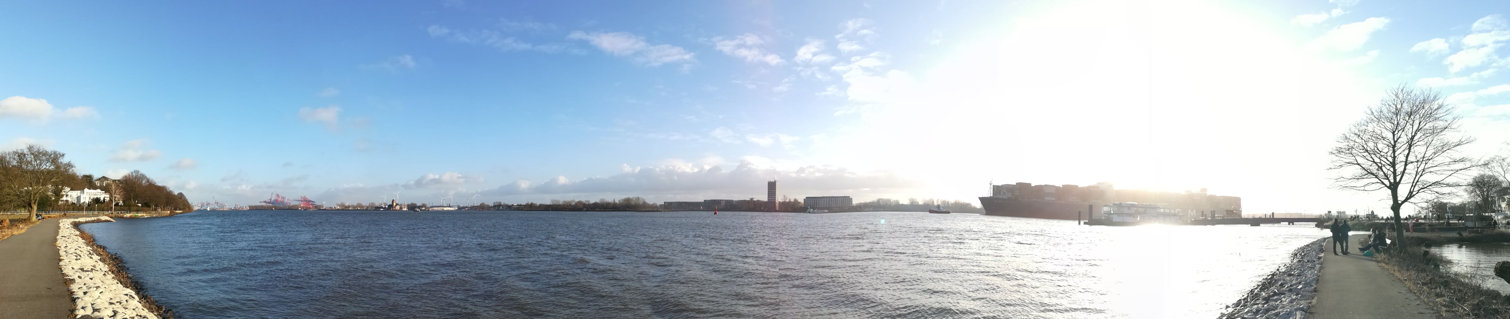 2021_02_26 Von Teufelsbrück Richtung Finkenwerder