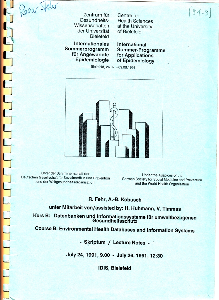91_09 Fehr & Kobusch 1991_07_24-26 EH inf systems Lecture notes