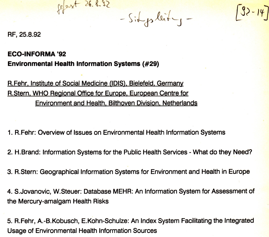 92_14 Eco-Informa Session 29 EH Inf systems 1992_09_14-18
