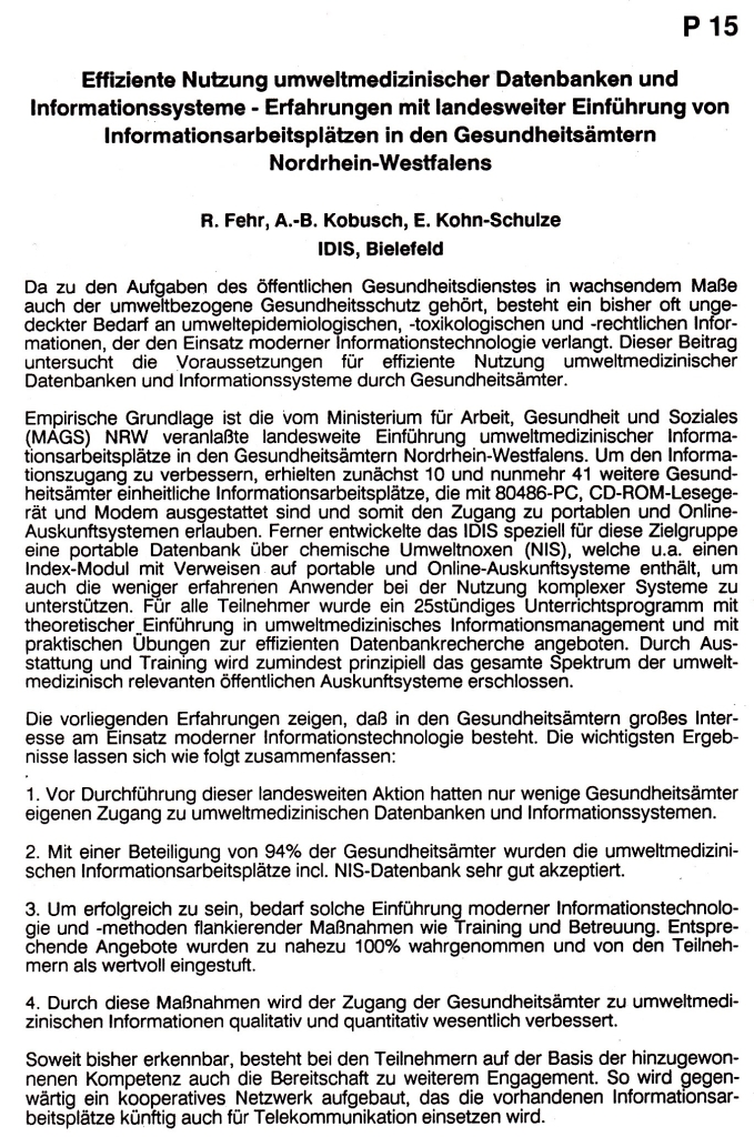 93_01 Fehr et al 1993 Effiziente Nutzung