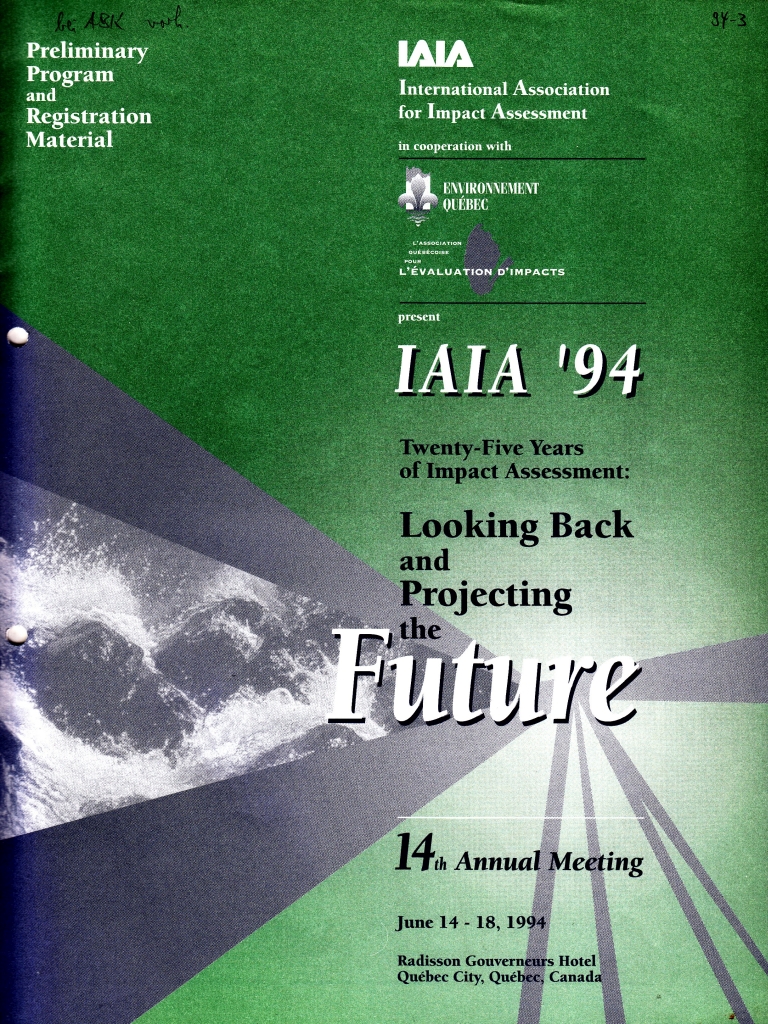 94_03 IAIA Quebec 1994_06_14-18