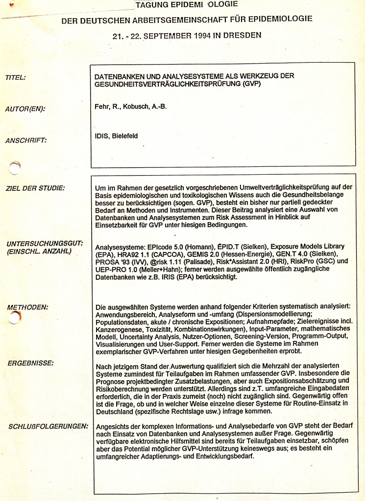 94_11 bei DAE 1994_09_21-22 GVP Abstract