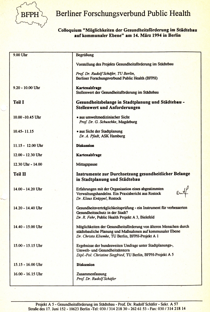 94_21 BFPH Städtebau 1994_03_14