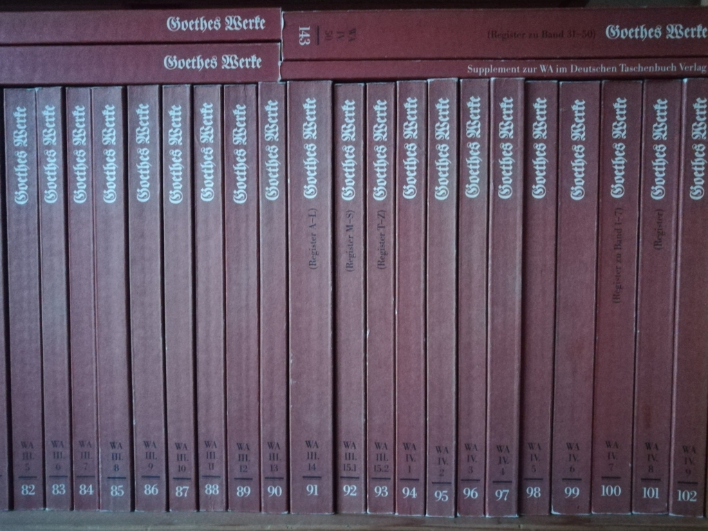 2021_07_25 Goethes Werke, Sophienausgabe