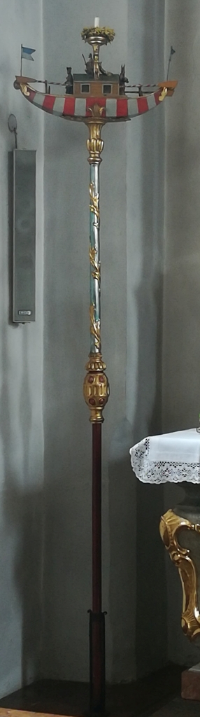 2021_09_20 Neubeuern Prozessionsstange der Schiffleutbruderschaft